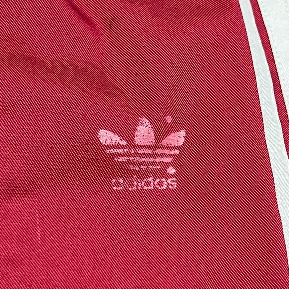 Vtg 70s Adidas Originals Track Pants Joggers Firebird Trefoil 3 Stripes Large - Picture 7 of 9